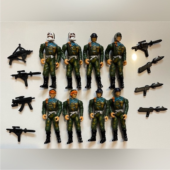8 Desert Defender Action Figures (SGI, Sungold MFG. CO) 1980s. 4 inch. - Picture 1 of 2